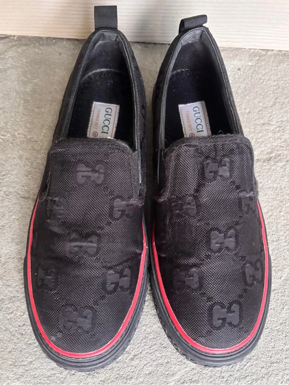 Gucci GG Embossed Slip On Casual Shoes
